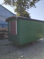bouwkeet, schaftkeet, werfkeet met gewone trekhaak, Doe-het-zelf en Bouw, Bouwketen en Schaftketen, Ophalen, Gebruikt