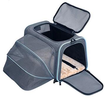 Banc de voyage pop-up de luxe pour chien, chat, vert, bleu, Enlèvement, Utilisé