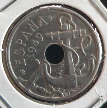 50 centimos van Spanje van 1949 beschikbaar voor biedingen