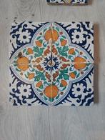 Set van 4 17de-eeuwse ornamenttegels, Antiek en Kunst, Ophalen of Verzenden