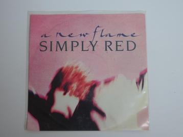 Simply Red A New Flame 7" 1989