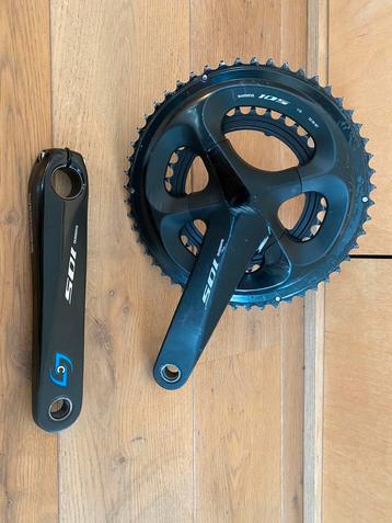 105 R7000 crankset met stages powermeter beschikbaar voor biedingen