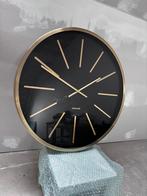 Karlsson Maxiemus wandklok brass goud zwart 60cm, Ophalen of Verzenden, Zo goed als nieuw, Wandklok