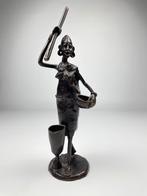 Statue africaine en cuivre, Antiquités & Art, Enlèvement ou Envoi, Cuivre
