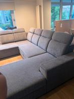 SALON EN COIN CONVERTIBLE AVEC COFFRE DE RANGEMENT, Maison & Meubles, Enlèvement, Comme neuf, Tissus