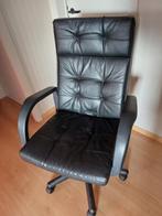 bureaustoel met armleuningen, Huis en Inrichting, Gebruikt, Bureaustoel, Zwart, Ophalen