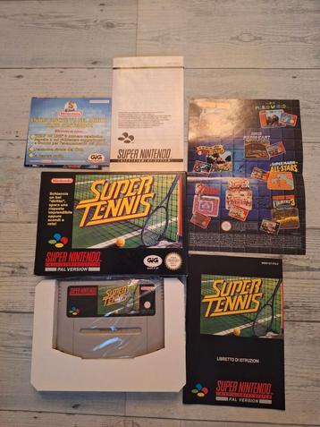Super Nintendo-games compleet in een doos! Geweldig tennis! 