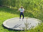 grote trampoline Exit inground (dia. ca 4 meter), Gebruikt, Ophalen