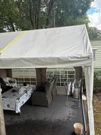 Partytent beige te koop. Tonnelle pvc 3op4, Tuin en Terras, Ophalen, Zo goed als nieuw, Partytent