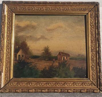 huile sur panneau paysage  beschikbaar voor biedingen