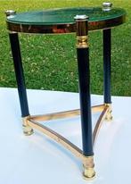 Glazen salontafel voor de woonkamer, diameter: 40 cm, hoogte, Huis en Inrichting, Tafels | Salontafels, Minder dan 50 cm, Gebruikt