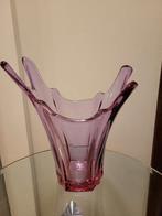 Roze kristallen vaas, Antiek en Kunst, Ophalen
