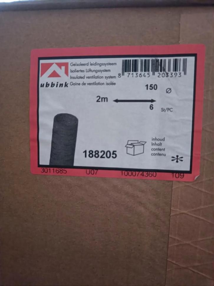 Ubbink ventilatiemateriaal, Bricolage & Construction, Ventilation & Extraction, Neuf, Enlèvement
