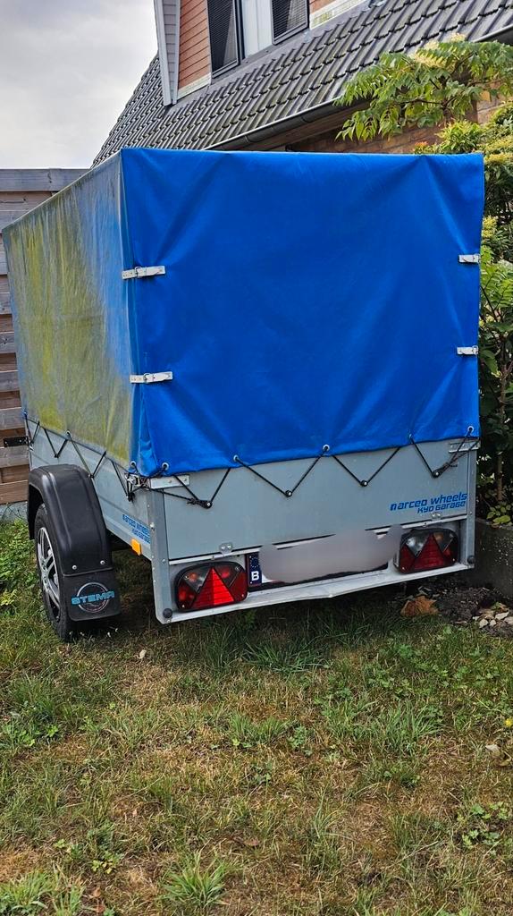 TE HUUR: Aanhangwagen, Auto diversen, Aanhangers en Bagagewagens, Zo goed als nieuw, Ophalen of Verzenden
