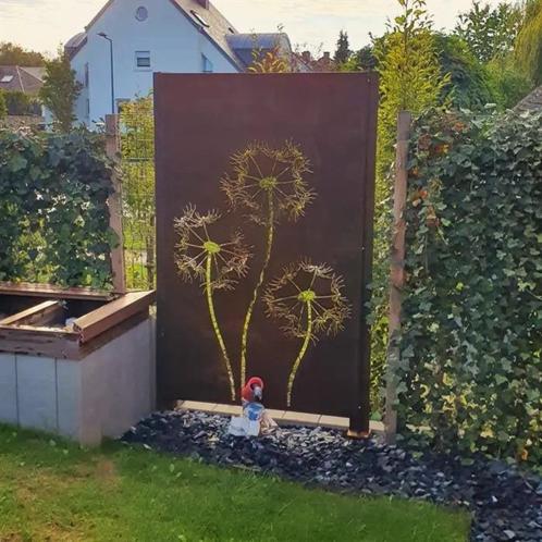 Cortenstaal sfeerpanelen, tuinscherm, Tuin en Terras, Tuinschermen, Nieuw, Staal, 150 tot 200 cm, 100 tot 150 cm, Ophalen of Verzenden