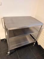 Desserte inox à 3 etages sur roulettes, Maison & Meubles, Enlèvement, Utilisé, Autres couleurs