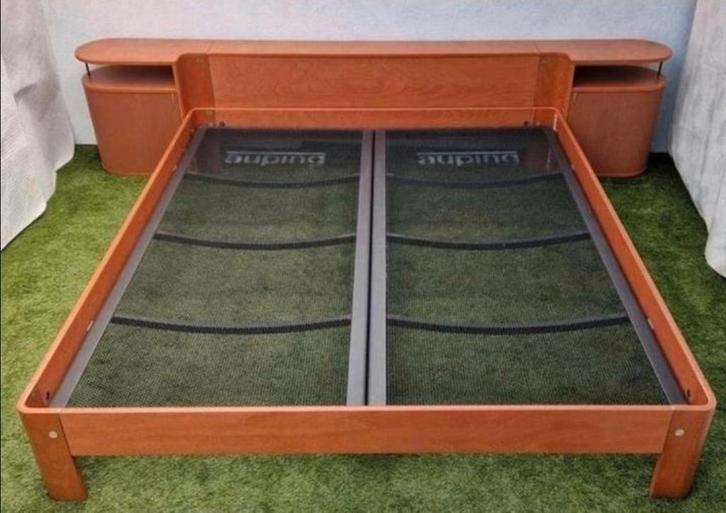 Auping Auronde Bed 160x200cm met Achterwand en Nachtkastjes, Huis en Inrichting, Slaapkamer | Beddengoed, Ophalen of Verzenden