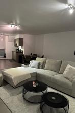 Hoekbank ribstof beige, Enlèvement, Utilisé, Autres matériaux