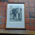 pentekening Leemans, Antiek en Kunst, Ophalen of Verzenden