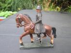 DURSO Rijkswachter te paard met lange jas en helm apart., Verzamelen, Ophalen of Verzenden