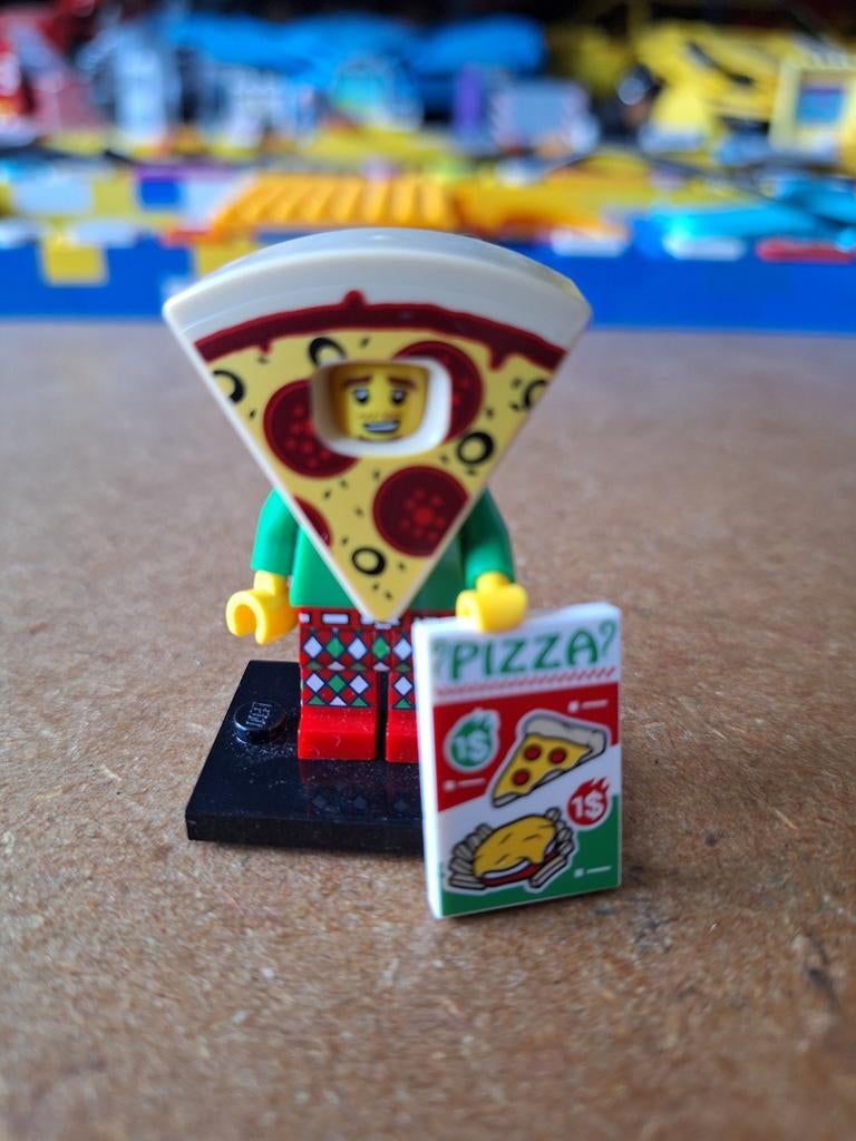 LEGO Pizza Costume Guy 71025-10, Ophalen of Verzenden, Zo goed als nieuw, Lego