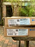 Duwplaat geberit twineline 30 white chroom NIEUW !, Doe-het-zelf en Bouw, Ophalen of Verzenden, Nieuw, Chroom, Toilet