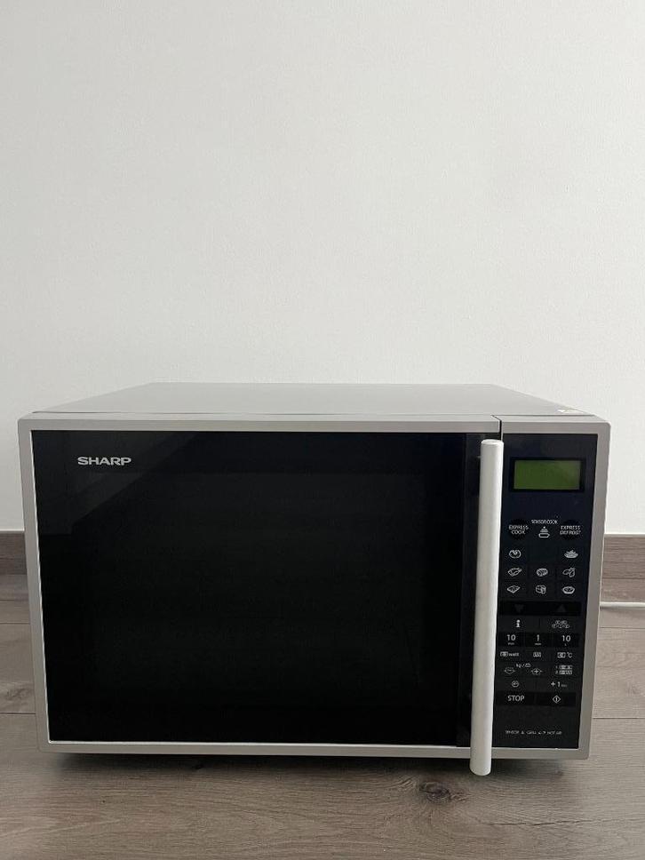 SHARP R-961(IN)W combimagnetron, Elektronische apparatuur, Ovens, Zo goed als nieuw, Vrijstaand, Oven met grill, Minder dan 45 cm