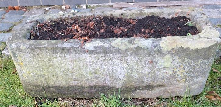 Arduinen bloembak - met afgeronde hoeken -, Tuin en Terras, Bloembakken en Plantenbakken, Gebruikt, Tuin, Minder dan 30 cm, 60 tot 100 cm