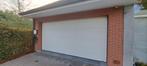 Witte sectionale garage poort, b 4,5m h 2,15m, Ophalen, Gebruikt, 200 cm of meer, Wit