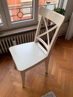 Ikea 6 witte stoelen, Vijf, Zes of meer stoelen, Gebruikt, Wit, Hout