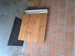 Ikea houten tafel en 2 stoelen, Huis en Inrichting, Tafels | Eettafels, Ophalen, 50 tot 100 cm, 50 tot 100 cm, Zo goed als nieuw