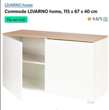 Commode Livarno 113x67x40 cm beschikbaar voor biedingen