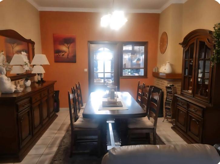 Eetkamer eiken vol hout, Antiquités & Art, Antiquités | Meubles | Lits, Enlèvement