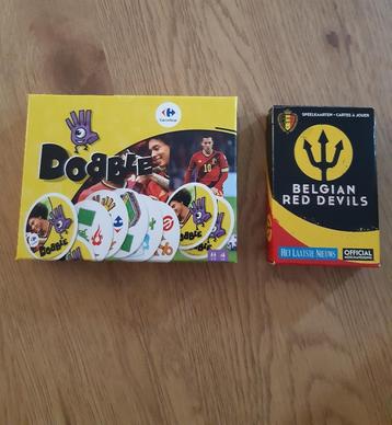2 spelletjes Rode duivels (nieuw): Dobble + kaartspel, Hobby en Vrije tijd, Ophalen of Verzenden, Nieuw