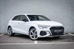 Audi A3 40 TFSIe Sportback S-LINE/MATRIX/18"/CARPLAY/DAB, Auto's, Audi, 4 cilinders, Leder en Stof, Wit, 5 zetels