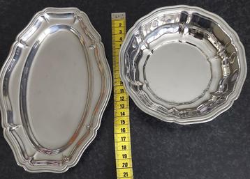 Plat et bol en acier inoxydable 18/10, Enlèvement ou Envoi, Utilisé, Inox, Autres types