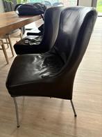 Eetkamerstoelen, Huis en Inrichting, Stoelen, Ophalen, Gebruikt, Zwart, Metaal