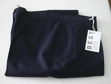 pantalon, wol, marineblauw beschikbaar voor biedingen