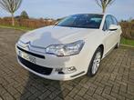 Citroën C5 2.0Hdi 163pk Exclusive(Bouw2010/104.000km)Automat, Auto's, Citroën, Zwart, 4 cilinders, Leder en Stof, Wit