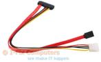 SATA 22-polig naar SATA met molex kabel, Ophalen of Verzenden, Nieuw