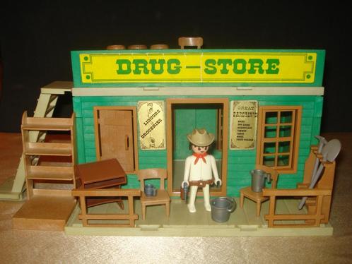 PLAYMOBIL Ancien Drugstore 3424 Western Klicky Geobra 1976, Enfants & Bébés, Jouets | Playmobil, Utilisé, Enlèvement ou Envoi