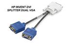 Videokaart kabel HP Invent DVI ---> Splitter 2 VGA, Ophalen of Verzenden, Zo goed als nieuw