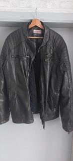 Veste en cuir " Petrol" XXL / XL, Vêtements | Hommes, Vestes | Hiver, Taille 56/58 (XL), Porté, Noir, Enlèvement