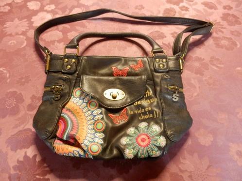 (17) - sac de femme noir  - desigual -, Handtassen en Accessoires, Tassen | Damestassen, Gebruikt, Schoudertasje, Zwart, Ophalen of Verzenden