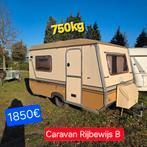 Caravane 580 kg, 3 couchettes, chantier naval, camping, food, Enlèvement