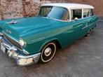 Chevrolet 2 porte Wagon V8 de 1955, Autos, Oldtimers & Ancêtres, Break, Automatique, Bleu, Propulsion arrière