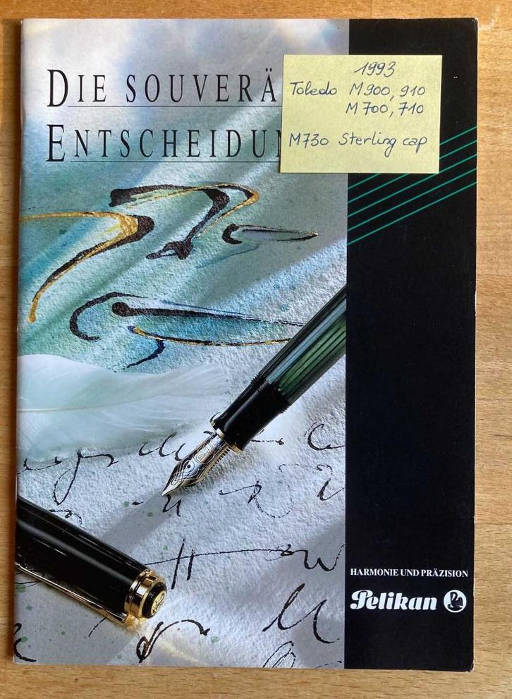 Pelikan katalogus Hochwertige Schreibgeräte - 1993, Verzamelen, Pennenverzamelingen, Gebruikt, Ophalen of Verzenden