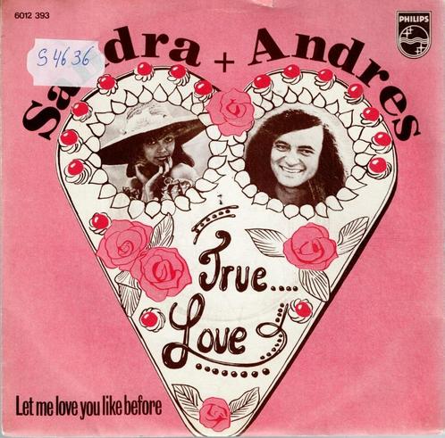Vinyl, 7"   /   Sandra & Andres – True Love, Cd's en Dvd's, Vinyl | Overige Vinyl, Overige formaten, Ophalen of Verzenden