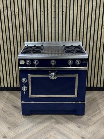 Luxe La Cornue Grand Maman Koningsblauw Gas Fornuis 90cm beschikbaar voor biedingen