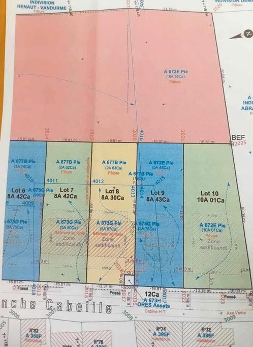 Terrain à vendre à Dour Blaugies, Immo, Gronden en Bouwgronden, tot 200 m²